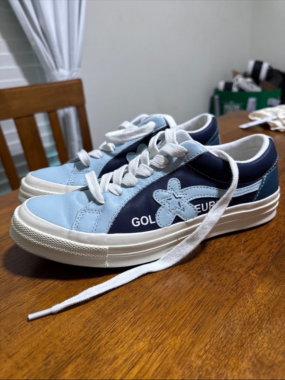 Golf Le Fleur Navy and Light Blue Low-Top Sneakers